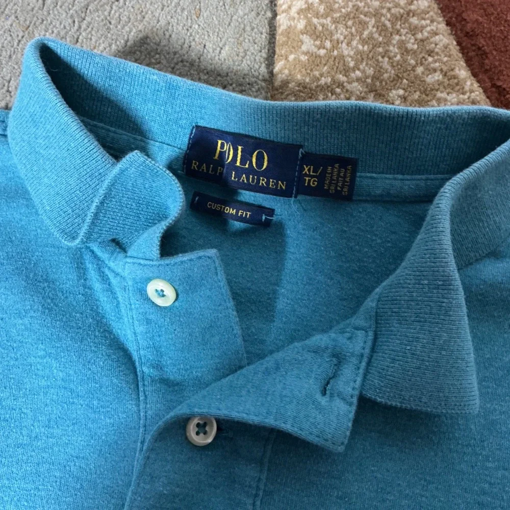 Polo Ralph Lauren Old Money Mens Custom Fit Polo Preppy‎ Shirt XL